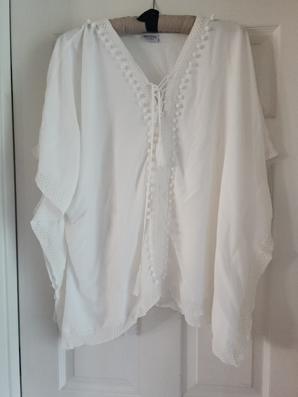 Lace Up Tunic/ Beach Cover Up By Bindya